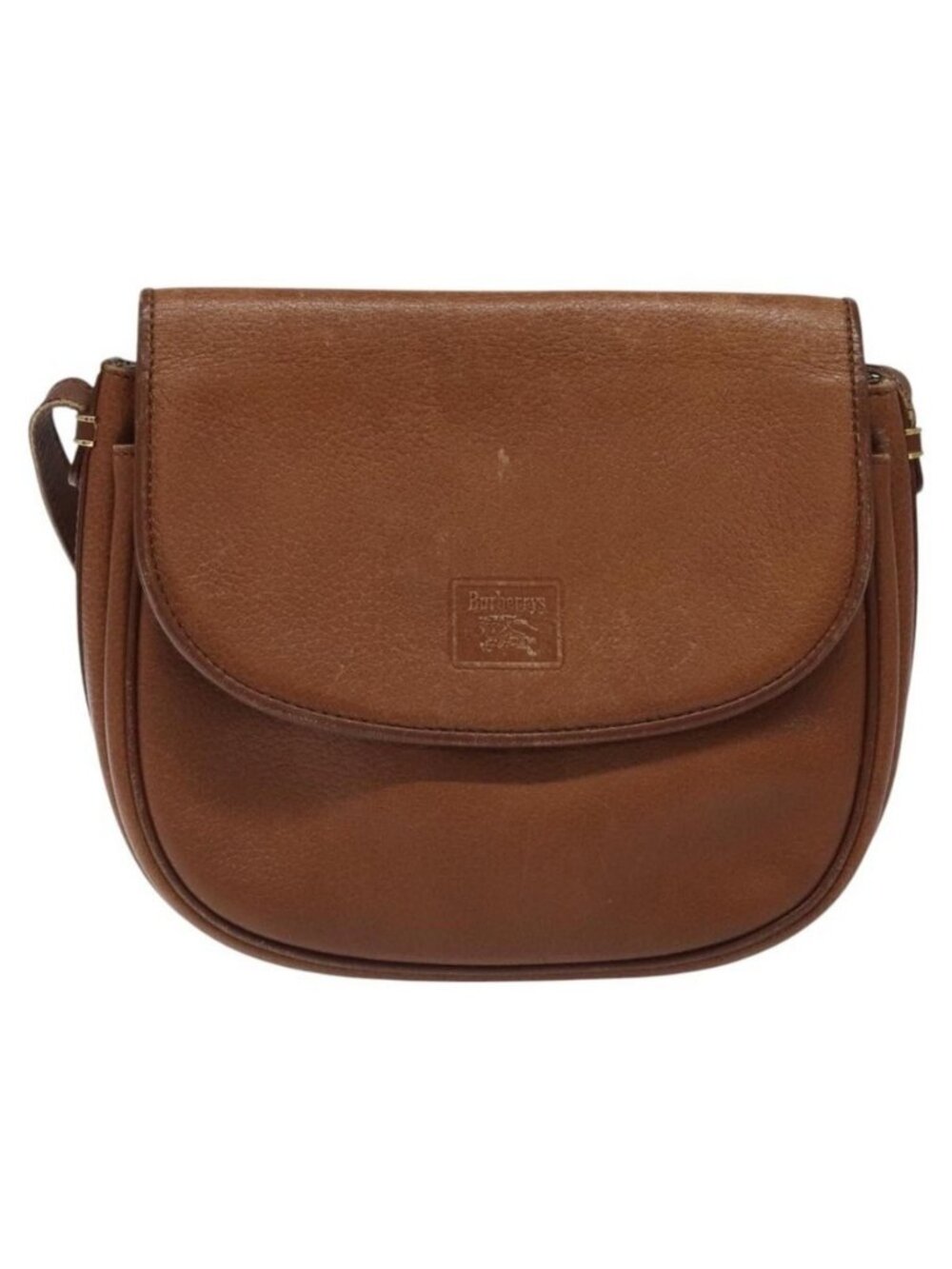 Authentic Burberrys Shoulder Bag Leather Brown - Picture 5 of 16